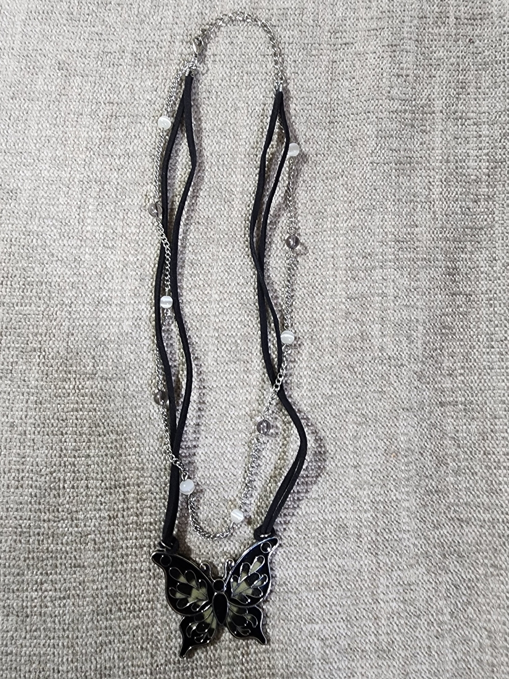 2  Butterfly Pendant Necklaces - Women's Jewelry Set/ Bundle - Picture 7 of 15
